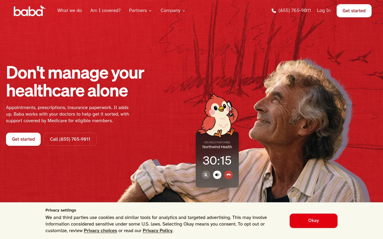 Baba homepage (callbaba.com)