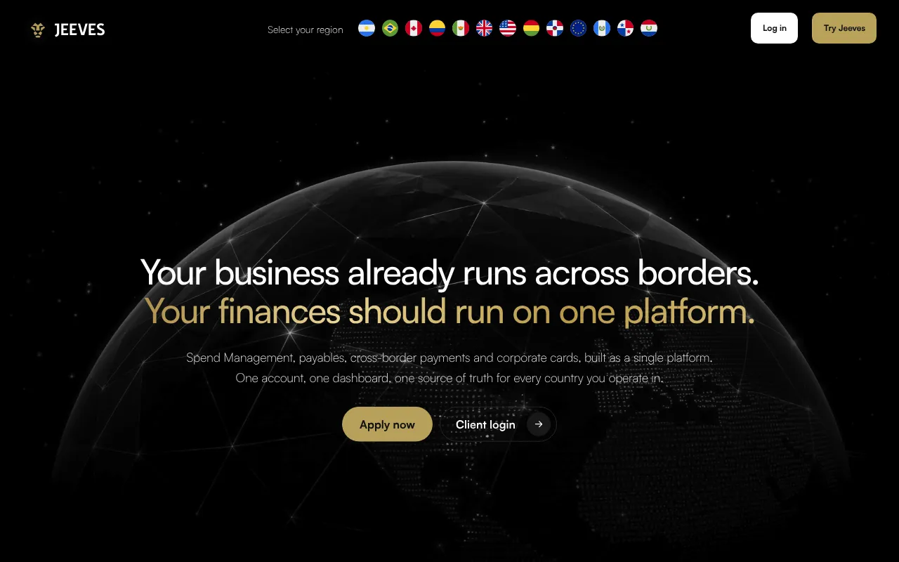 Jeeves homepage (tryjeeves.com)