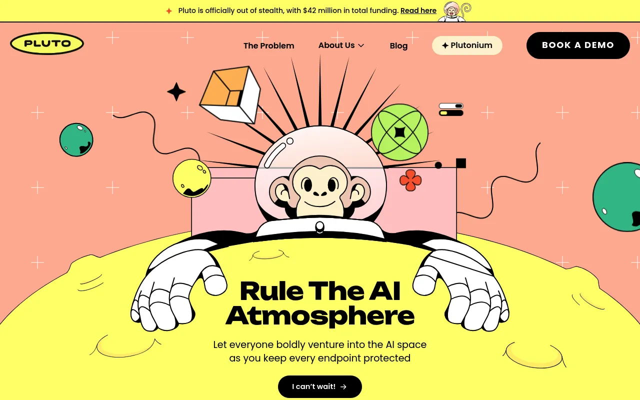 Pluto Security homepage (pluto.security)