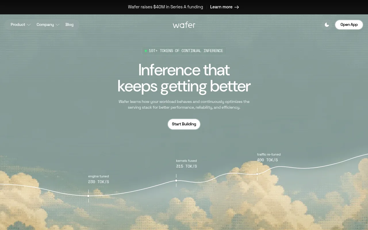 Wafer homepage (wafer.ai)