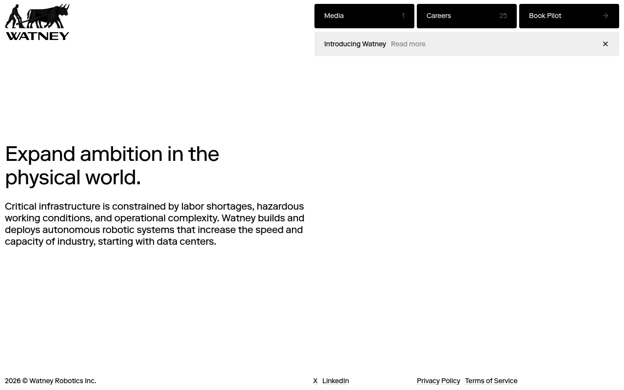 Watney homepage (watney.com)